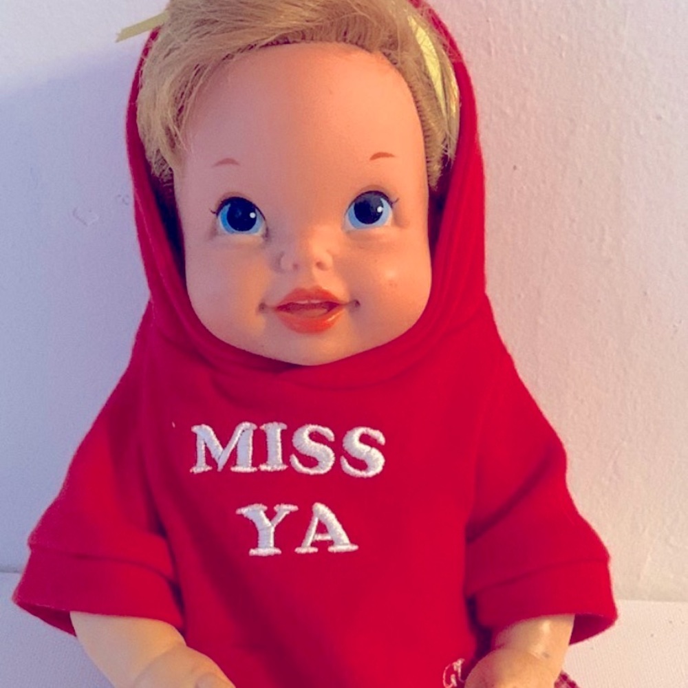 Vintage baby doll. Bouncy1968, baby go bye bye doll. Mattel inc. . Adorable doll